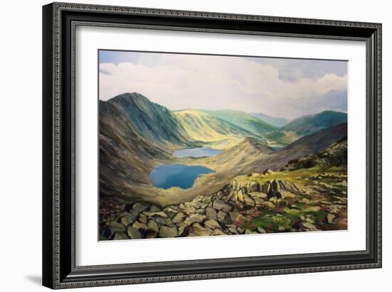 High Up In The Mountains-kirilstanchev-Framed Art Print