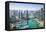 High View of Dubai Marina, Dubai, United Arab Emirates, Middle East-Fraser Hall-Framed Premier Image Canvas