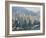 High View of the Hong Kong Island Skyline and Victoria Harbour, Hong Kong, China, Asia-Amanda Hall-Framed Photographic Print