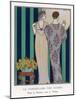 High-Waisted Clinging Gown-Georges Barbier-Mounted Photographic Print