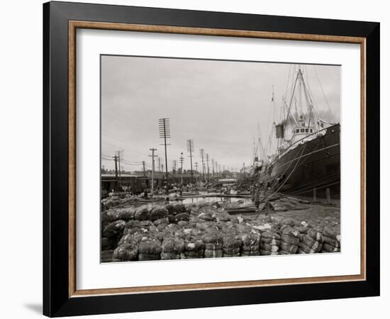 High Water at New Orleans, La., Levee, March 21, 1903-null-Framed Photo