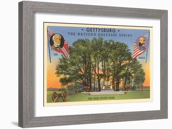 High Water Mark, Gettysburg, Pennsylvania-null-Framed Art Print