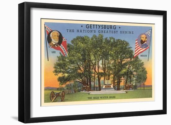 High Water Mark, Gettysburg, Pennsylvania-null-Framed Art Print