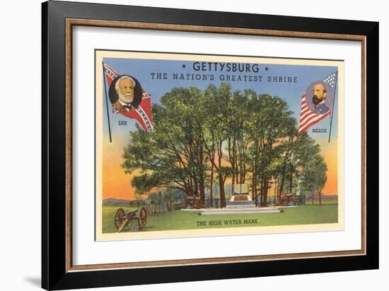 High Water Mark, Gettysburg, Pennsylvania-null-Framed Art Print