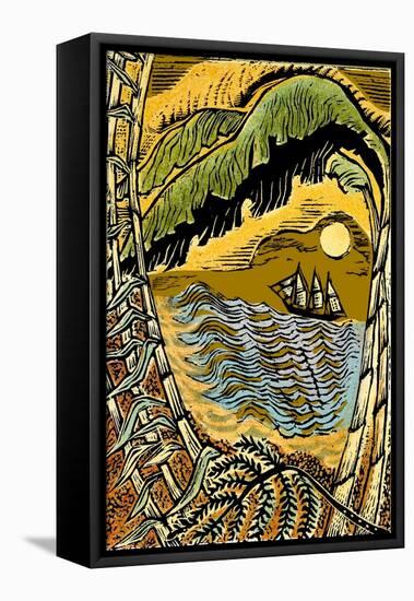 High Wind in Jamaica-Mary Kuper-Framed Premier Image Canvas