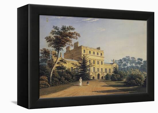 Higham House in Woodford-John Varley-Framed Premier Image Canvas