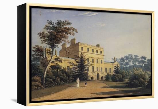 Higham House in Woodford-John Varley-Framed Premier Image Canvas