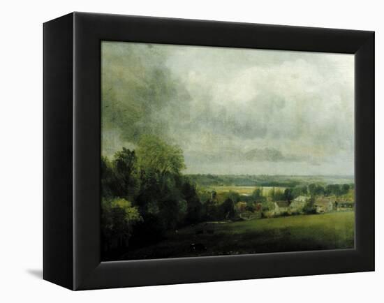 Higham Village am Flusse Stour, c.1804-John Constable-Framed Premier Image Canvas