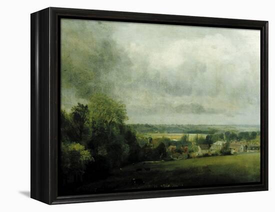 Higham Village am Flusse Stour, c.1804-John Constable-Framed Premier Image Canvas