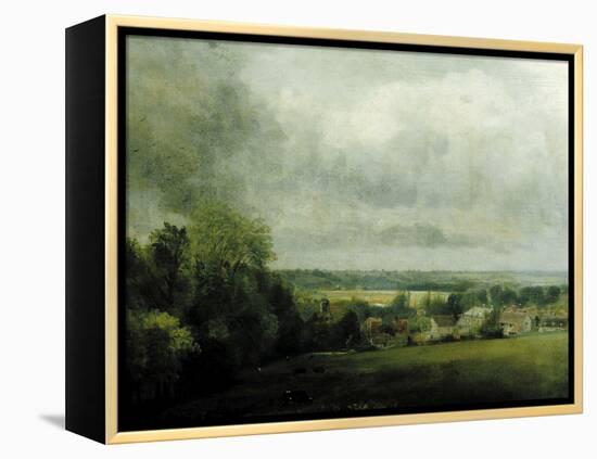 Higham Village am Flusse Stour, c.1804-John Constable-Framed Premier Image Canvas