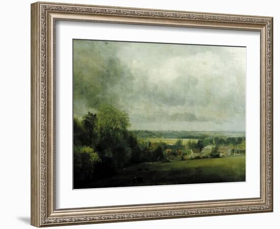 Higham Village am Flusse Stour, c.1804-John Constable-Framed Giclee Print