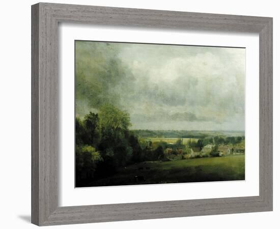 Higham Village am Flusse Stour, c.1804-John Constable-Framed Giclee Print