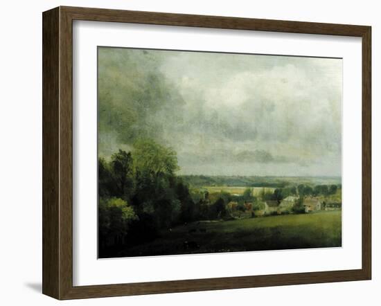 Higham Village am Flusse Stour, c.1804-John Constable-Framed Giclee Print