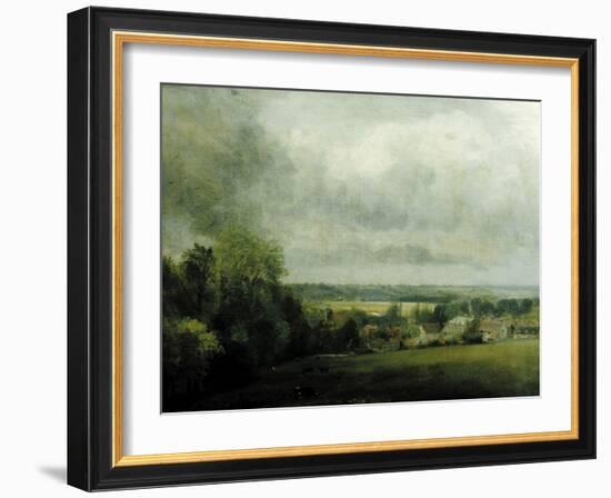 Higham Village am Flusse Stour, c.1804-John Constable-Framed Giclee Print