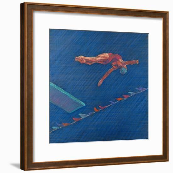 Highboard Diver-Patti Mollica-Framed Giclee Print