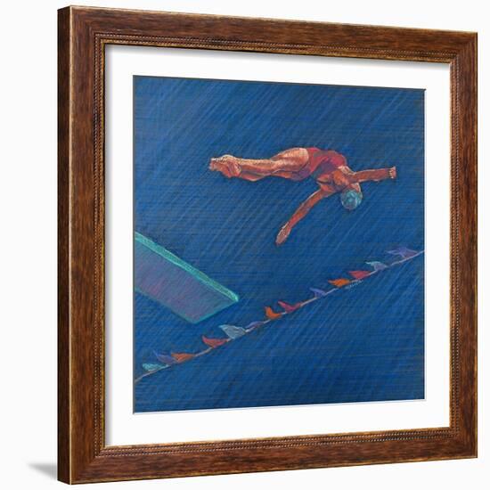 Highboard Diver-Patti Mollica-Framed Giclee Print