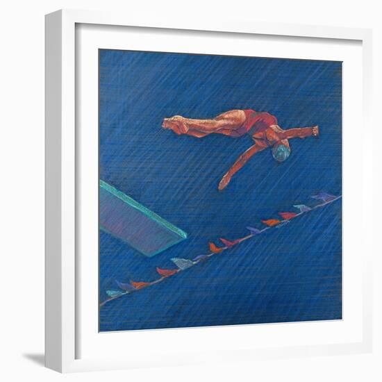 Highboard Diver-Patti Mollica-Framed Giclee Print