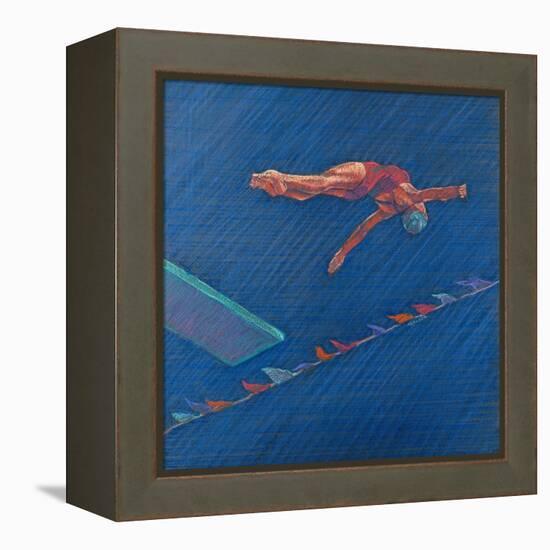 Highboard Diver-Patti Mollica-Framed Premier Image Canvas