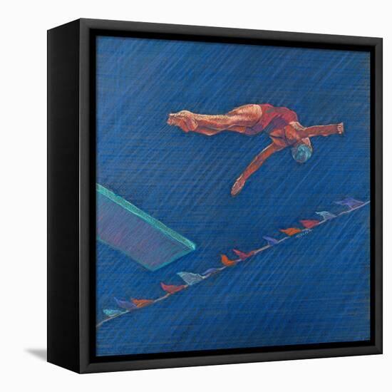 Highboard Diver-Patti Mollica-Framed Premier Image Canvas