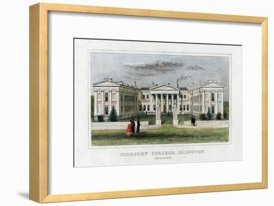 Highbury College, Islington, London, Mid 19th Century-null-Framed Giclee Print