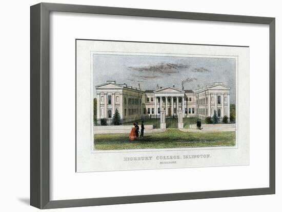 Highbury College, Islington, London, Mid 19th Century-null-Framed Giclee Print