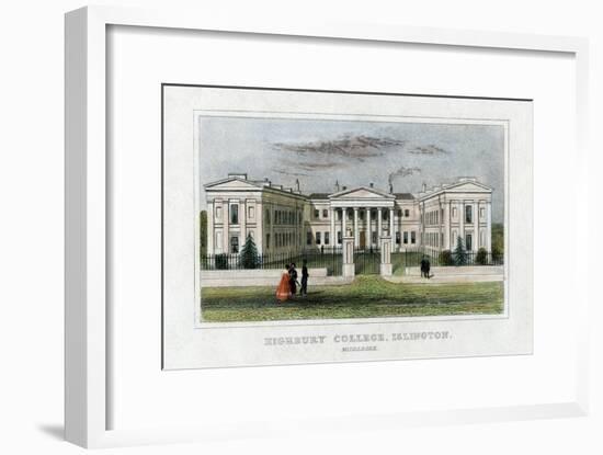 Highbury College, Islington, London, Mid 19th Century-null-Framed Giclee Print