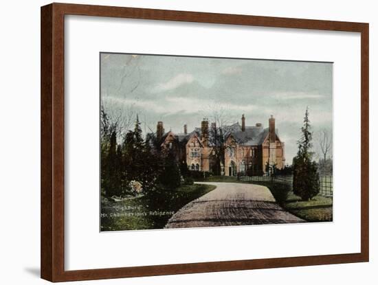 Highbury, Mr Chamberlain's Residence-null-Framed Photographic Print