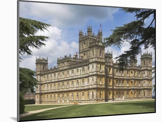 Highclere Castle, Home of Earl of Carnarvon, Location for BBC's Downton Abbey, Hampshire, England-James Emmerson-Mounted Photographic Print