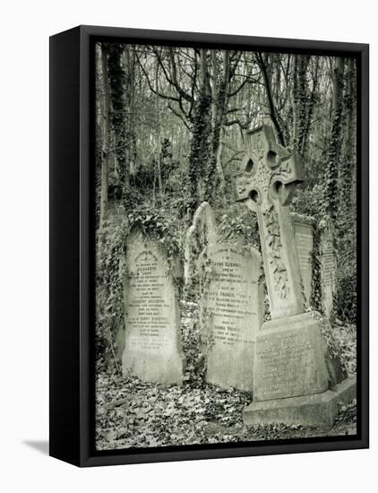 Highgate Cemetery, London, England-Jon Arnold-Framed Premier Image Canvas