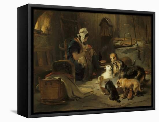 Highland Breakfast, c.1834-Edwin Henry Landseer-Framed Premier Image Canvas