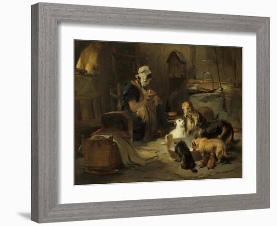 Highland Breakfast, c.1834-Edwin Henry Landseer-Framed Giclee Print