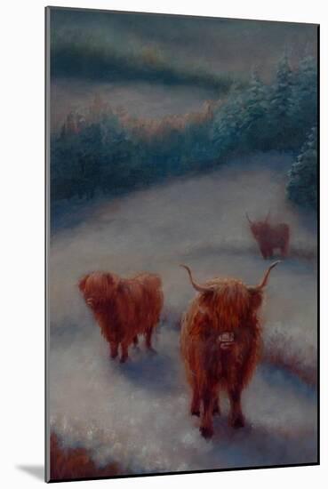 Highland Cattle-Lee Campbell-Mounted Giclee Print