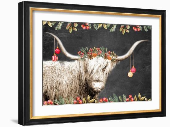 Highland Christmas-Kim Allen-Framed Art Print