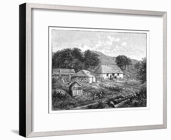 Highland Cottages in Lochaber, Scotland, 1900-null-Framed Giclee Print