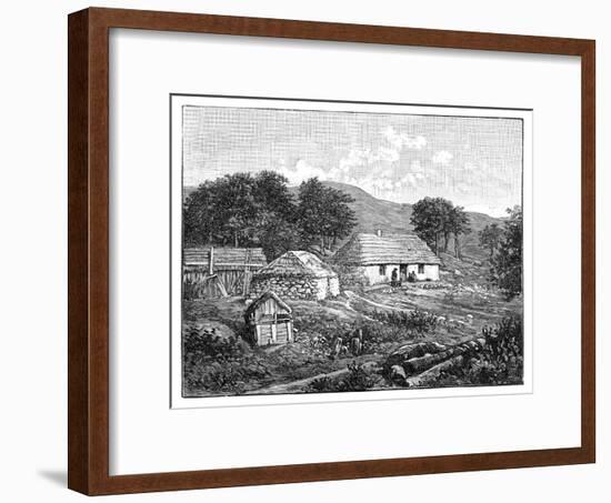 Highland Cottages in Lochaber, Scotland, 1900-null-Framed Giclee Print