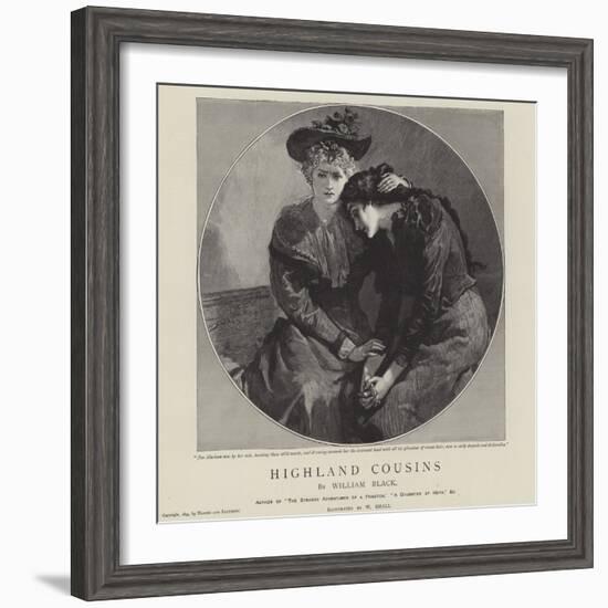 Highland Cousins by William Black-William Small-Framed Giclee Print