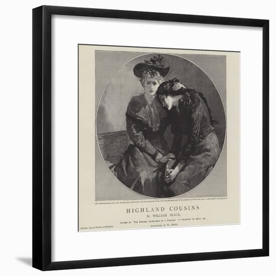 Highland Cousins by William Black-William Small-Framed Giclee Print