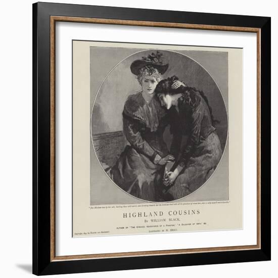 Highland Cousins by William Black-William Small-Framed Giclee Print