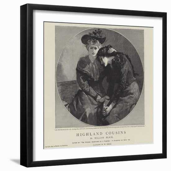 Highland Cousins by William Black-William Small-Framed Giclee Print