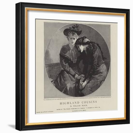 Highland Cousins by William Black-William Small-Framed Giclee Print