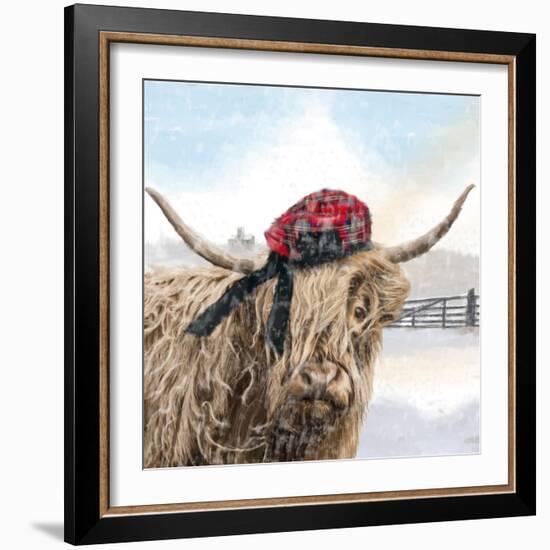 Highland Cow 002-Clare Davis London-Framed Giclee Print