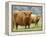 Highland Cow and Calf, Strathspey, Scotland, UK-Pete Cairns-Framed Premier Image Canvas