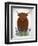 Highland Cow, Bluebell-Fab Funky-Framed Art Print