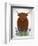 Highland Cow, Bluebell-Fab Funky-Framed Art Print