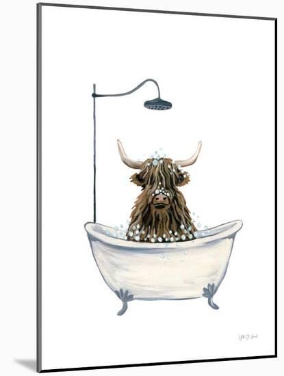 Highland Cow in Tub-Yvette St. Amant-Mounted Art Print