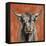 Highland Cow on Terracotta-Silvia Vassileva-Framed Stretched Canvas