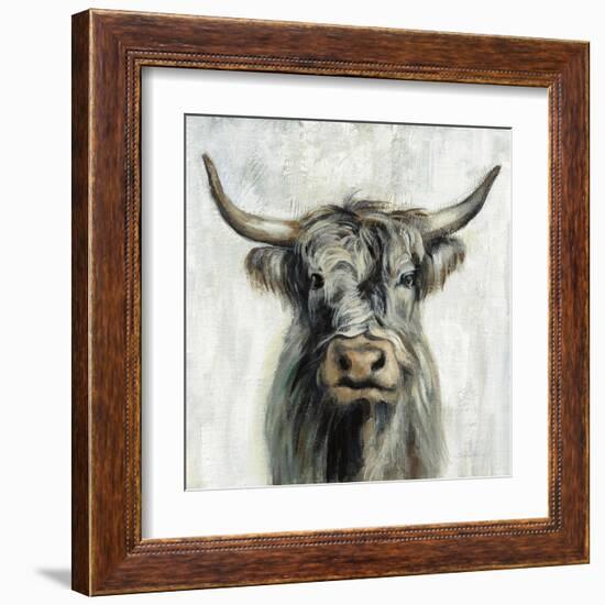 Highland Cow-Silvia Vassileva-Framed Art Print