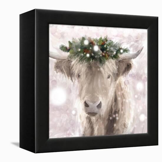 Highland Cow-Sarah Butcher-Framed Stretched Canvas