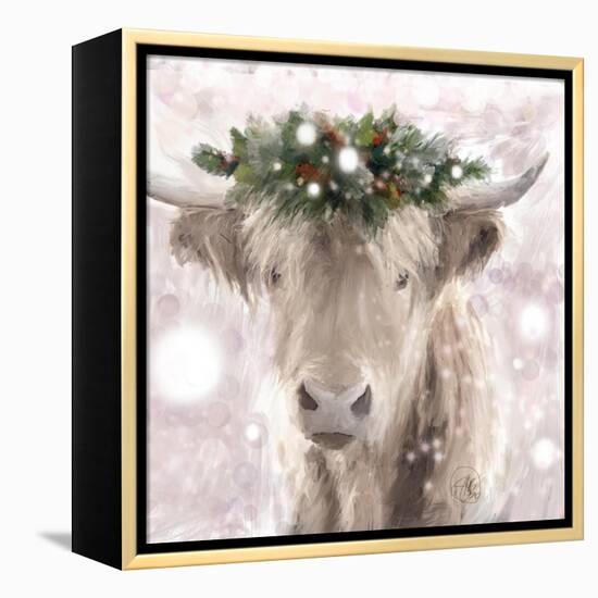 Highland Cow-Sarah Butcher-Framed Stretched Canvas