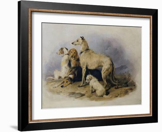 Highland Dogs-Edwin Henry Landseer-Framed Giclee Print